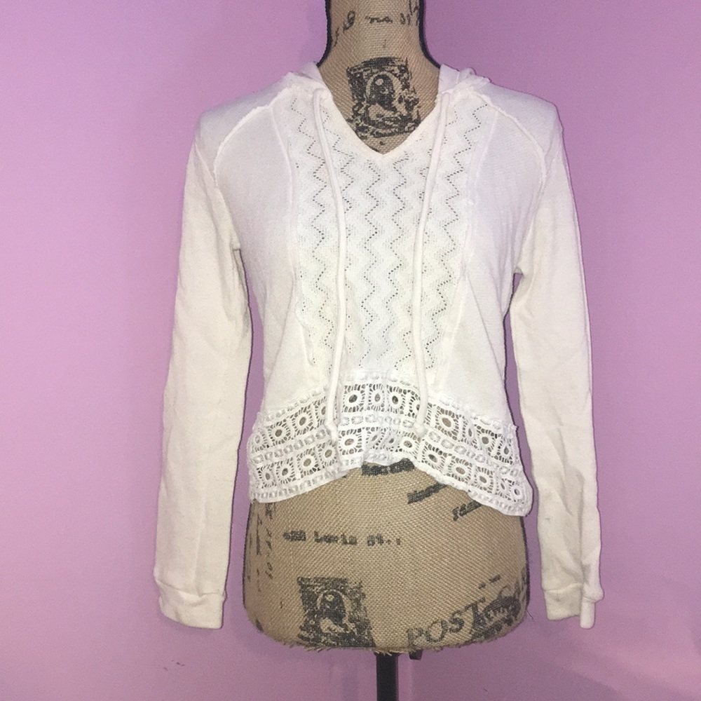 V-neck sweatshirt